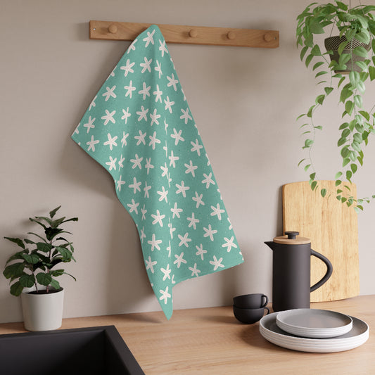 Starfish on Sea Green Kitchen Towel