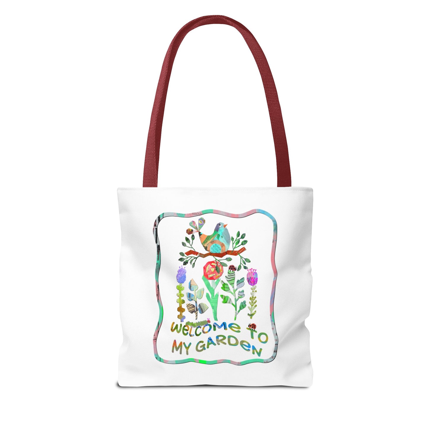 Welcome to My Garden Collage Tote Bag