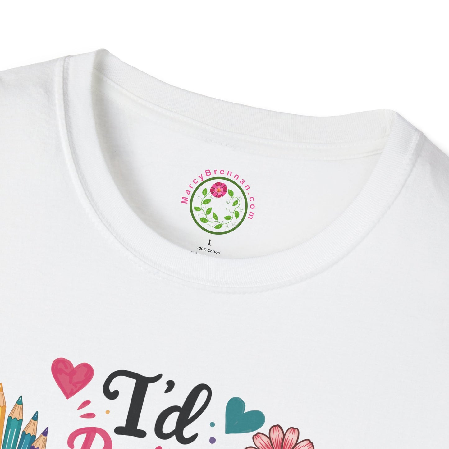 Coloring T-Shirt — "I'd Rather Be Coloring" Cute Art Lover Tee