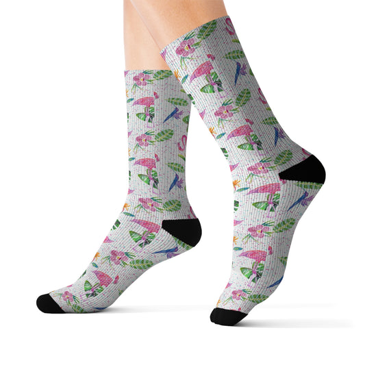 Flamingo Party Women’s Socks