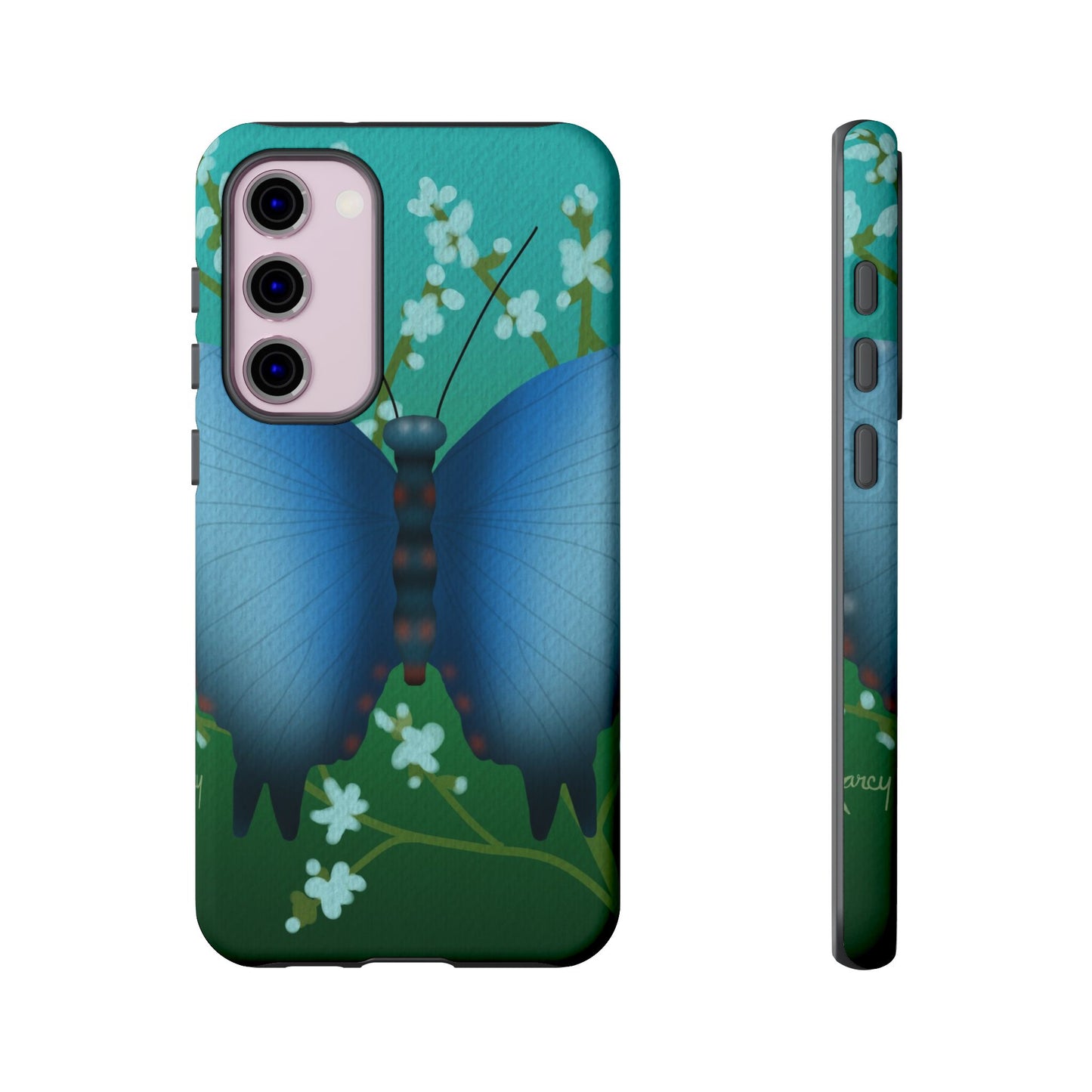 Blue Butterfly Tough Phone Case