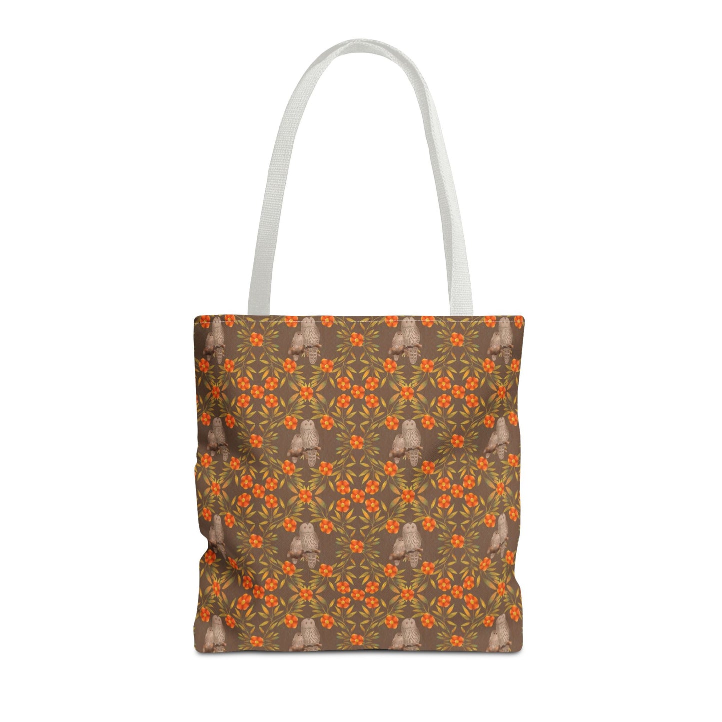 Owls and Flowering Vines Tote Bag