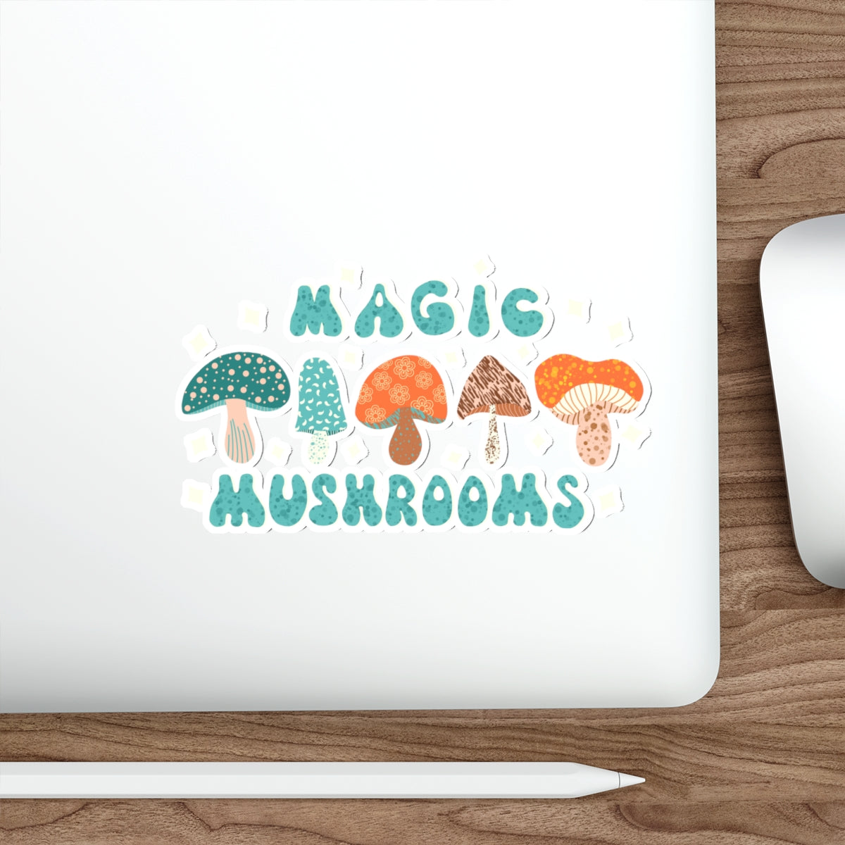 70s Groove Magic Mushrooms Die Cut Sticker