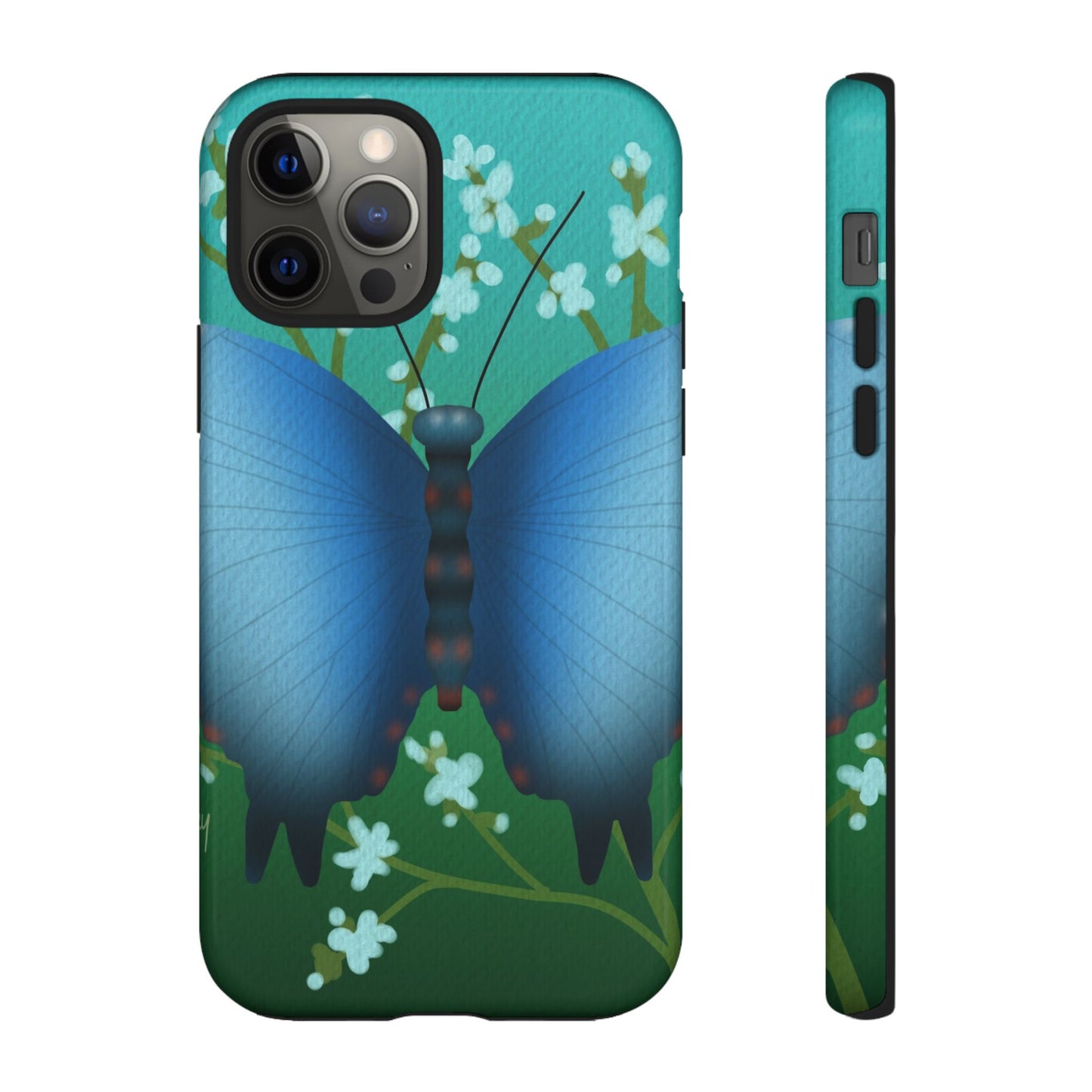 Blue Butterfly Tough Phone Case