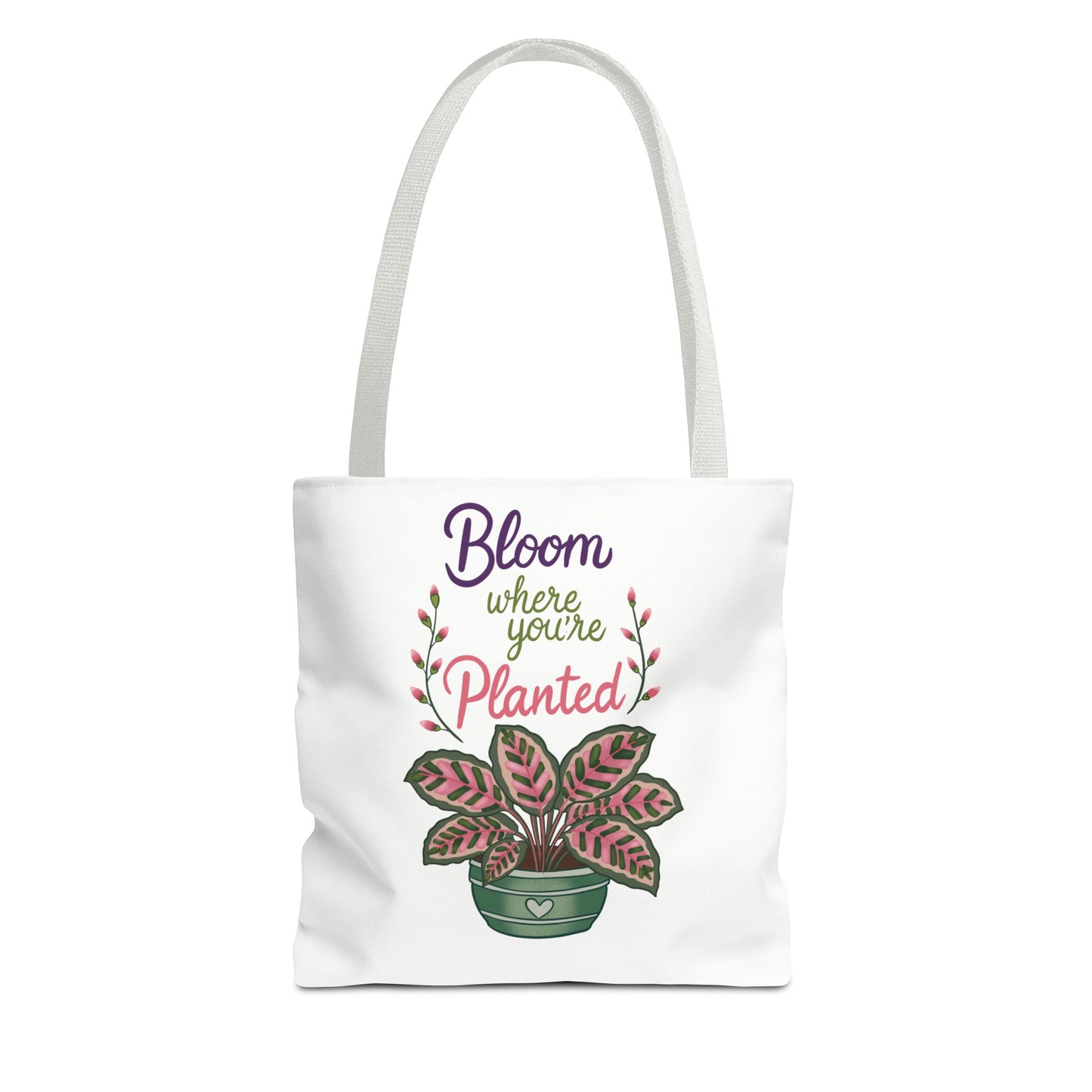 Bloom Where You’re Planted Tote Bag — Potted Monsterra Spiritual Tote