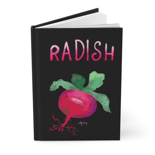 Radish Watercolor Painting Hardcover Journal Matte