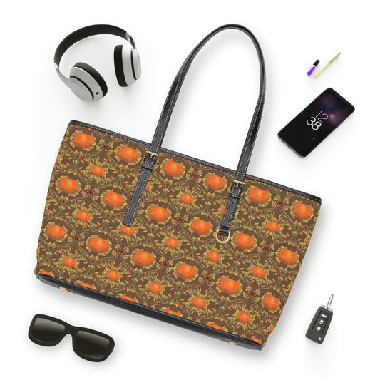 Pumpkin Patch Faux Leather Shoulder Bag