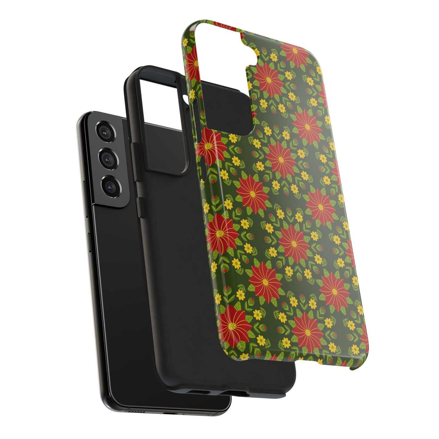 Poinsettias Tough Phone Cases