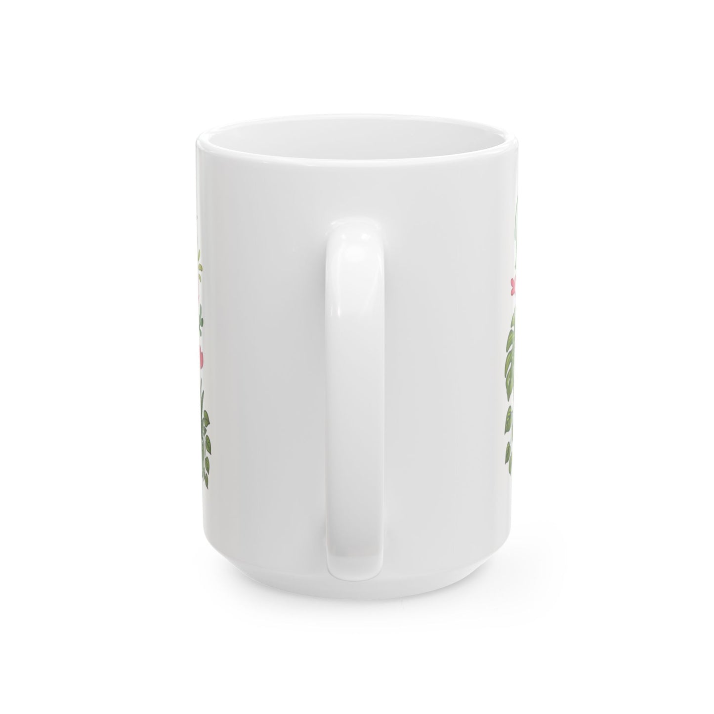 Plant Lady Ceramic Mug — Botanical Coffee Tea Cup (11oz & 15oz)
