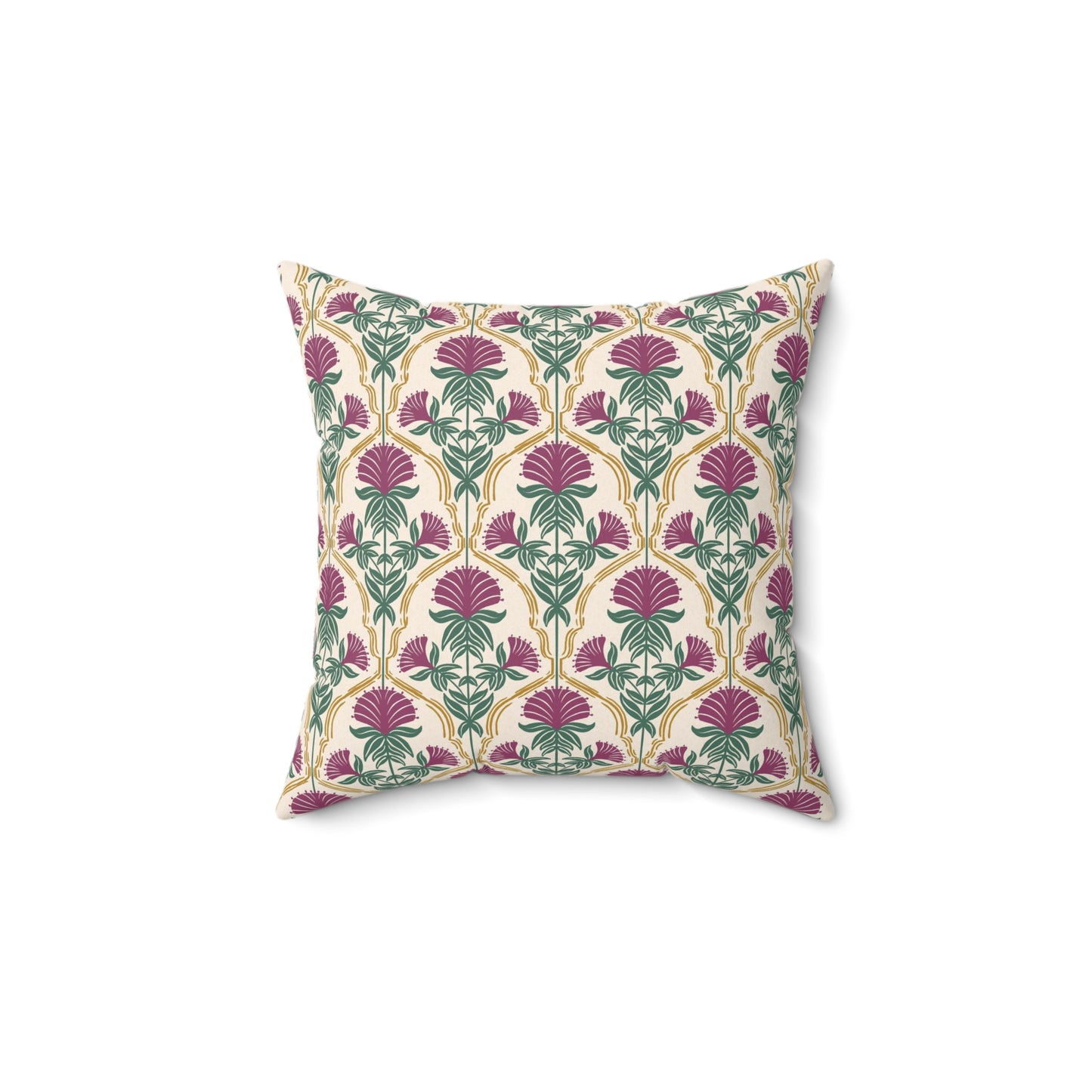 Bergamot Flowers Spun Polyester Square Pillow