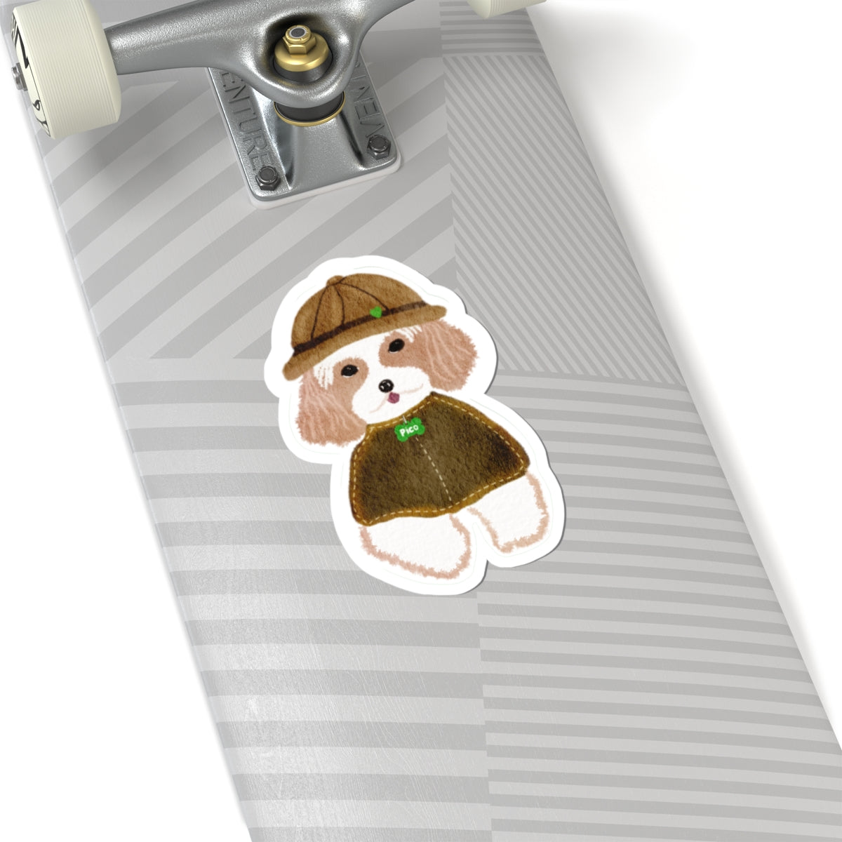 Cute Pico Explorer Pup Kiss-Cut Sticker