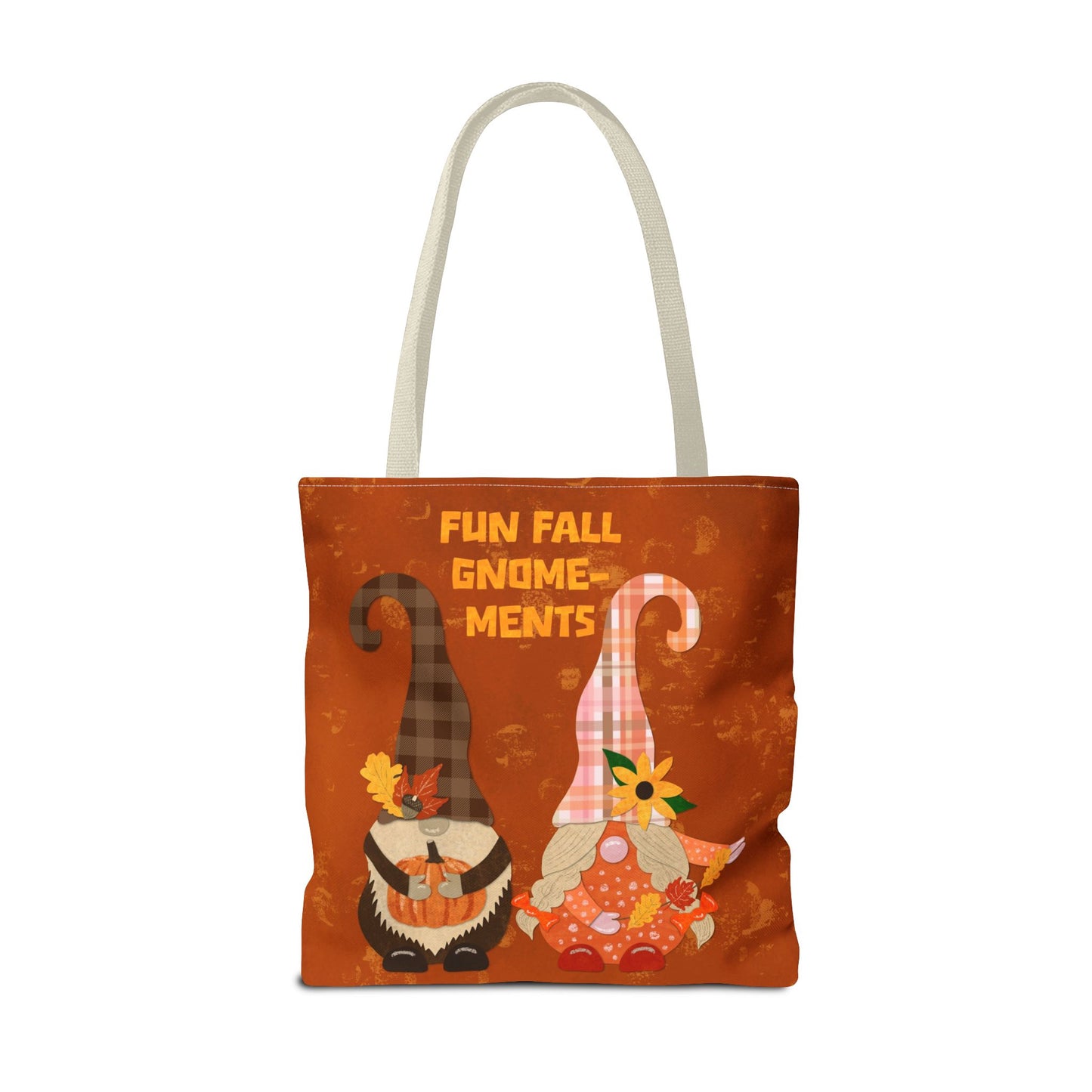 Fun Fall Gnome-ments Collage Tote Bag