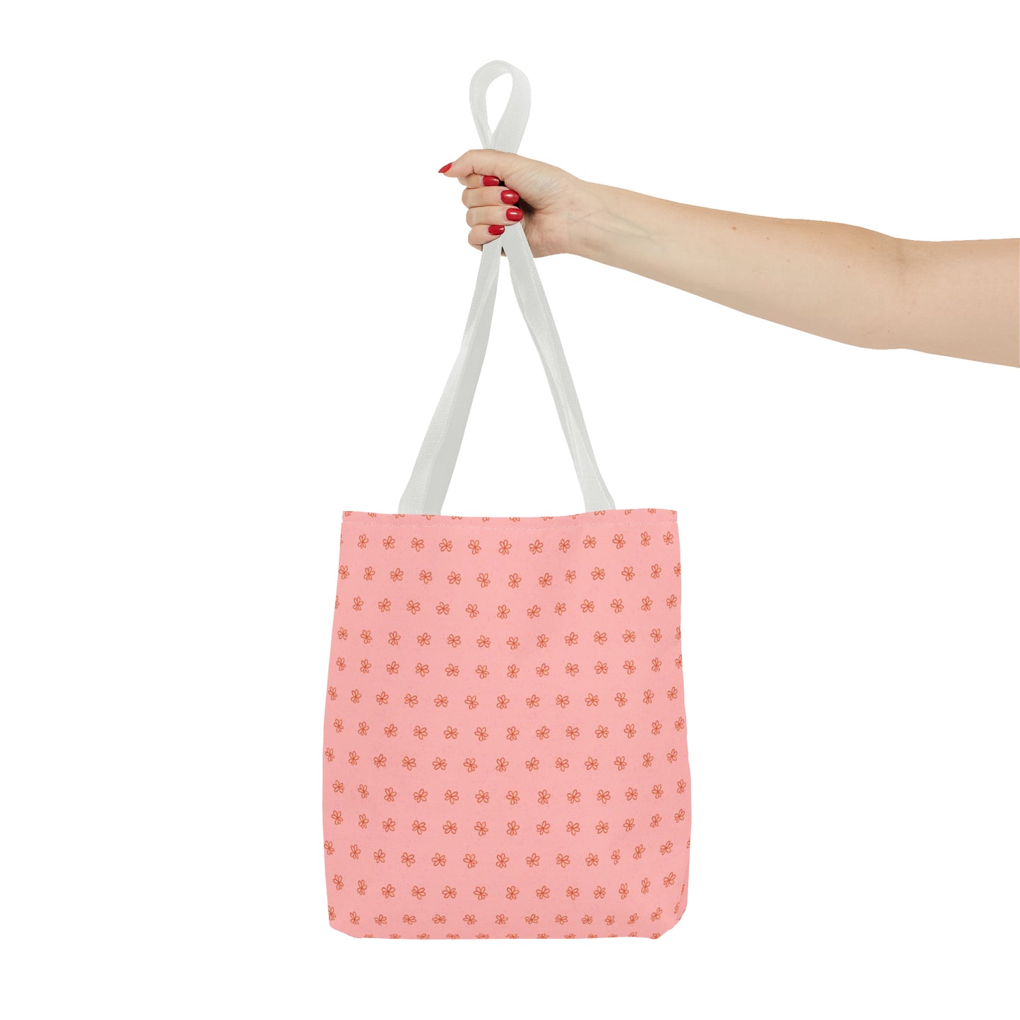 Pink Meadow Flowers Tote Bag