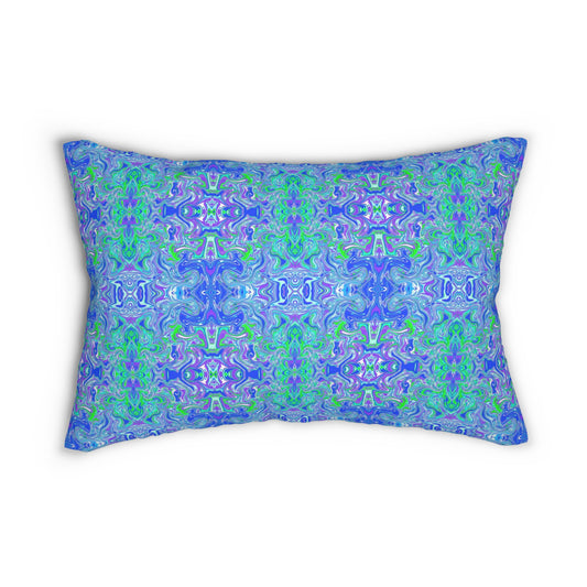 Boho Lavender Spun Polyester Lumbar Pillow