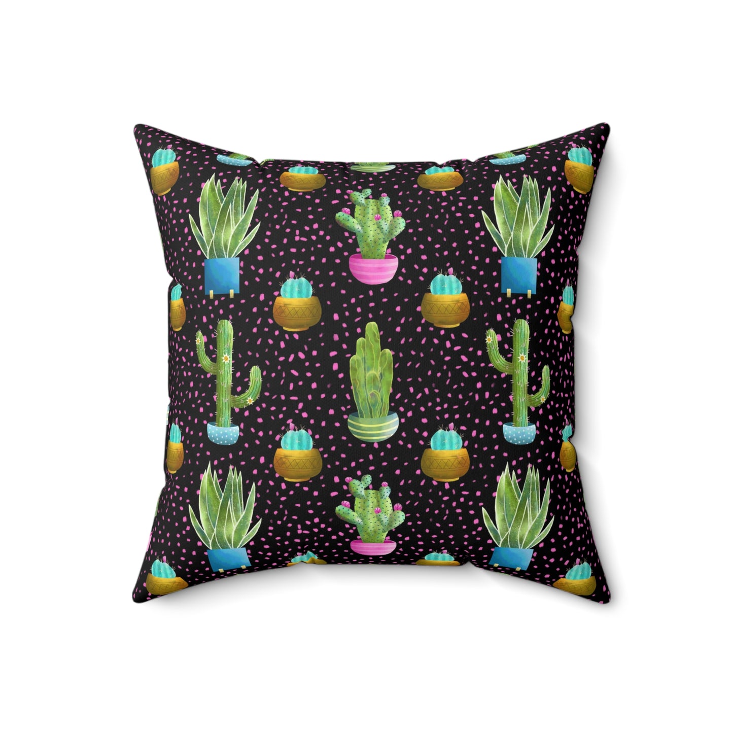 Frida Cactus Spun Polyester Square Pillow