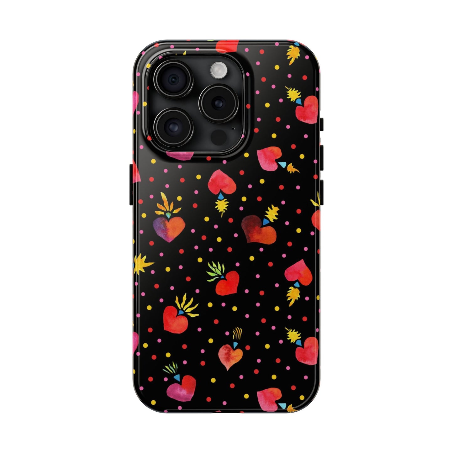 Frida Flaming Hearts Tough Phone Cases