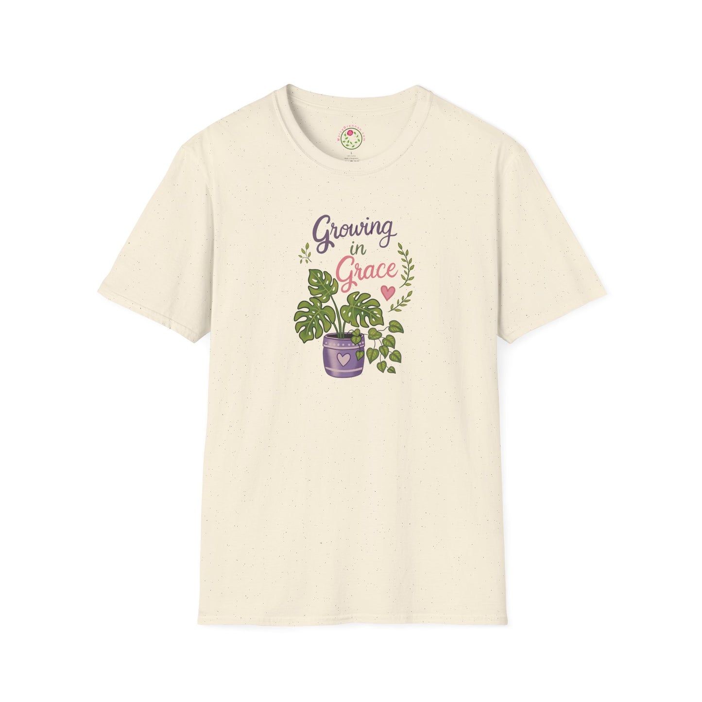 Growing in Grace Plant T-Shirt — Floral Monstera Graphic Tee