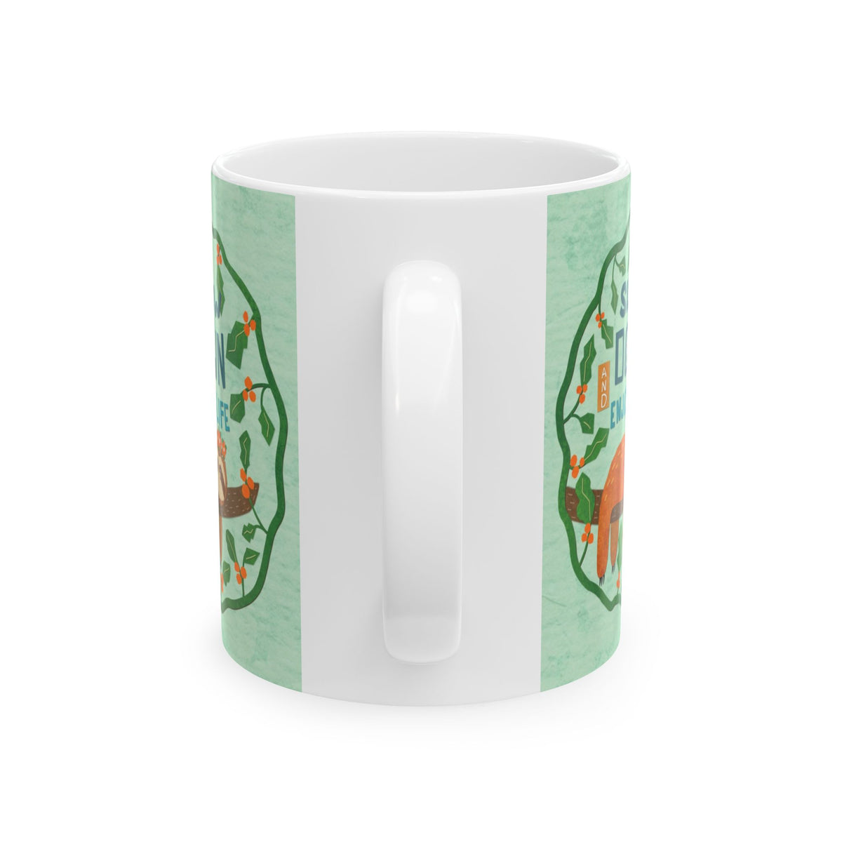 Sloth Collage Ceramic Mug 11oz & 15oz