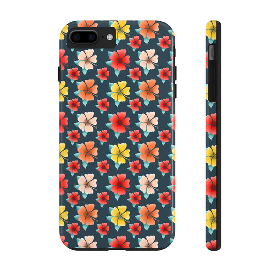Sunbaked Collection.-- Hibiscus Flowers Tough Phone Cases, Case-Mate
