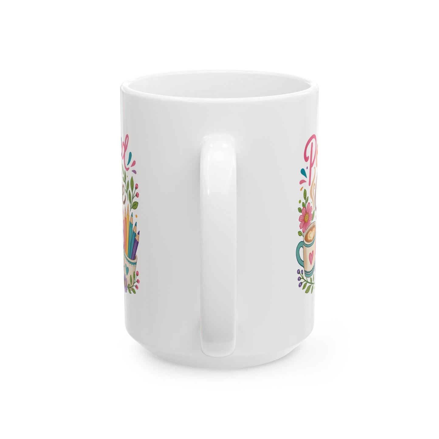 Powered by Coffee and Colored Pencils Ceramic Mug 11oz & 15oz