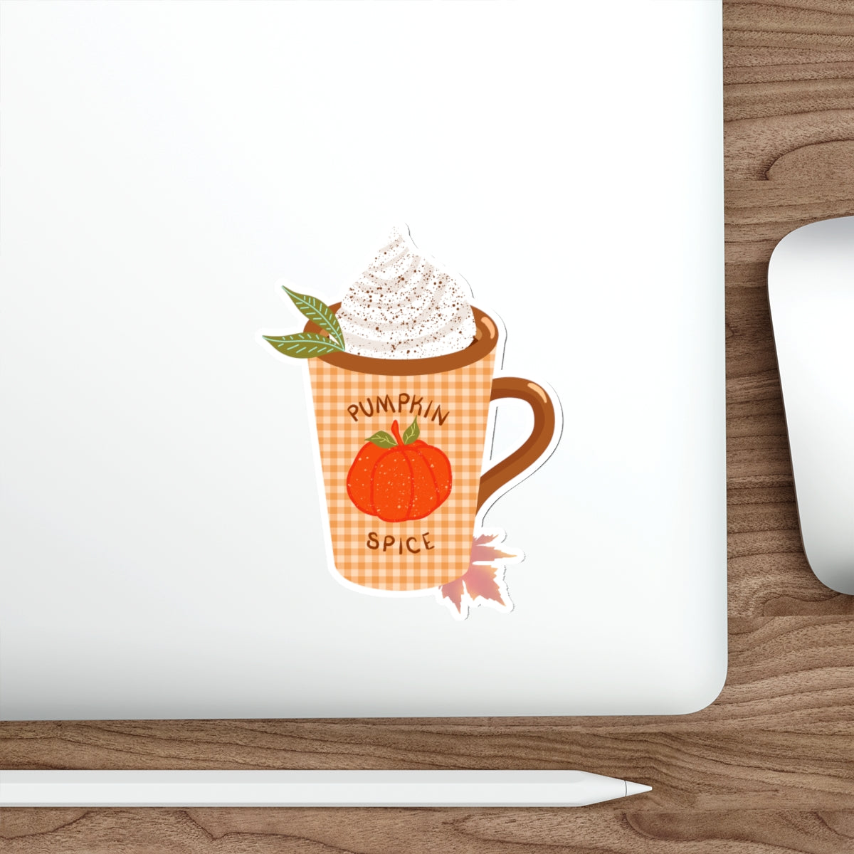 Pumpkin Spice Latte Cozy Mug Die Cut Sticker