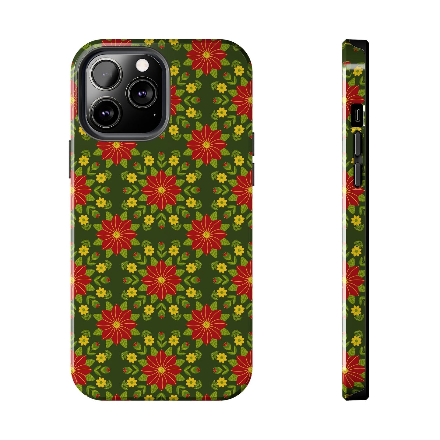 Poinsettias Tough Phone Cases