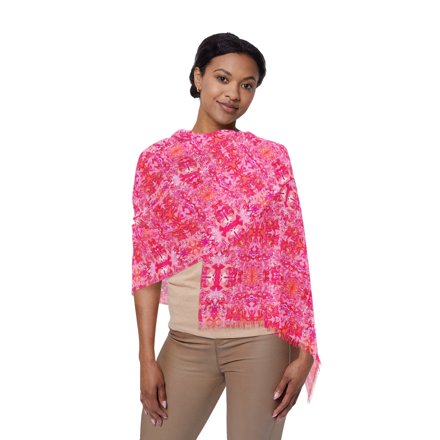 Boho Bougainvillea Garden  Light Scarf