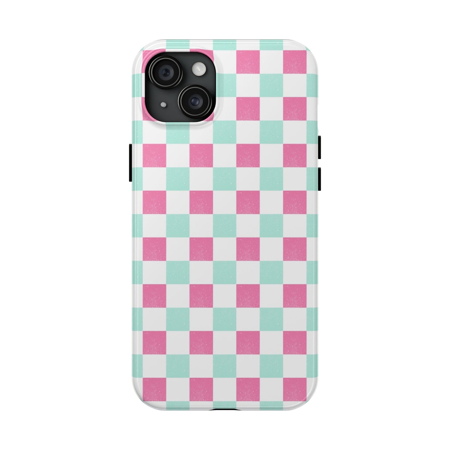 Pastel Christmas Checks Tough Phone Cases