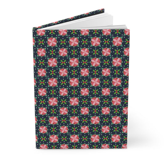 Poinsettias Hardcover Journal Matte