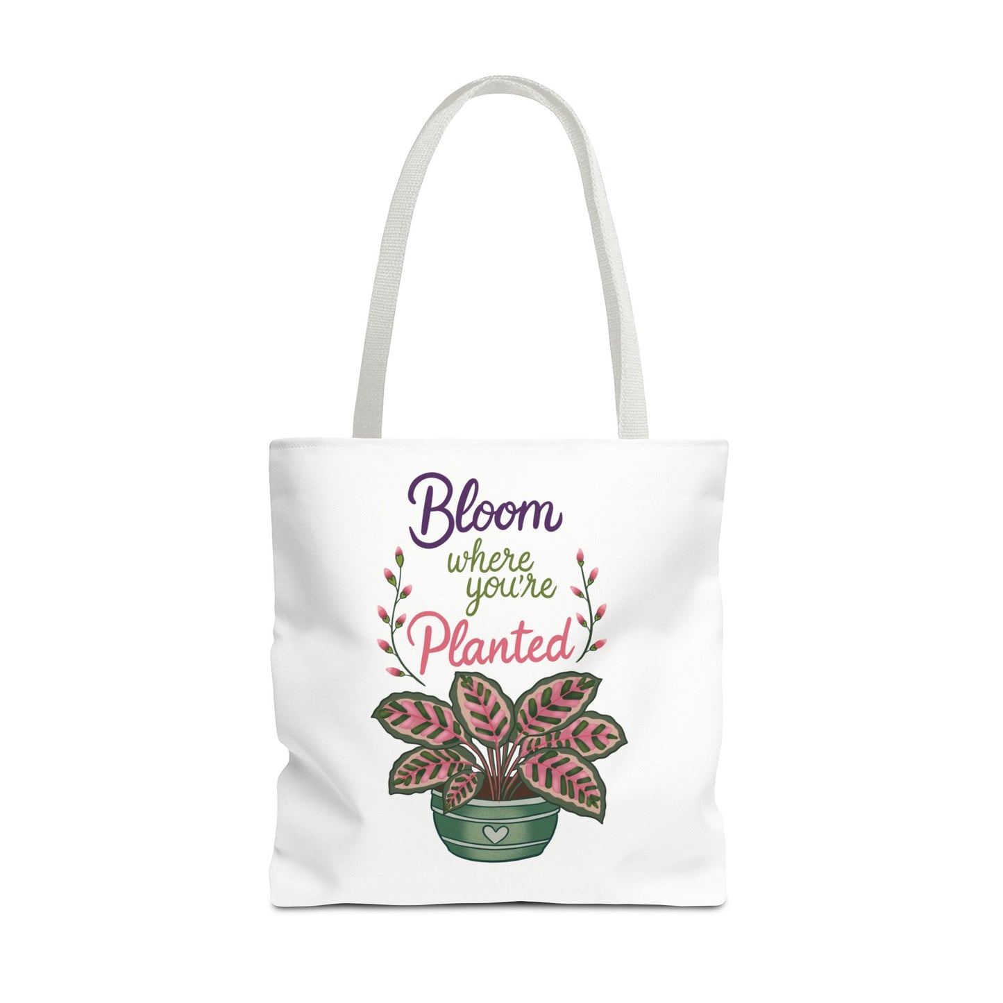 Bloom Where You’re Planted Tote Bag — Potted Monsterra Spiritual Tote