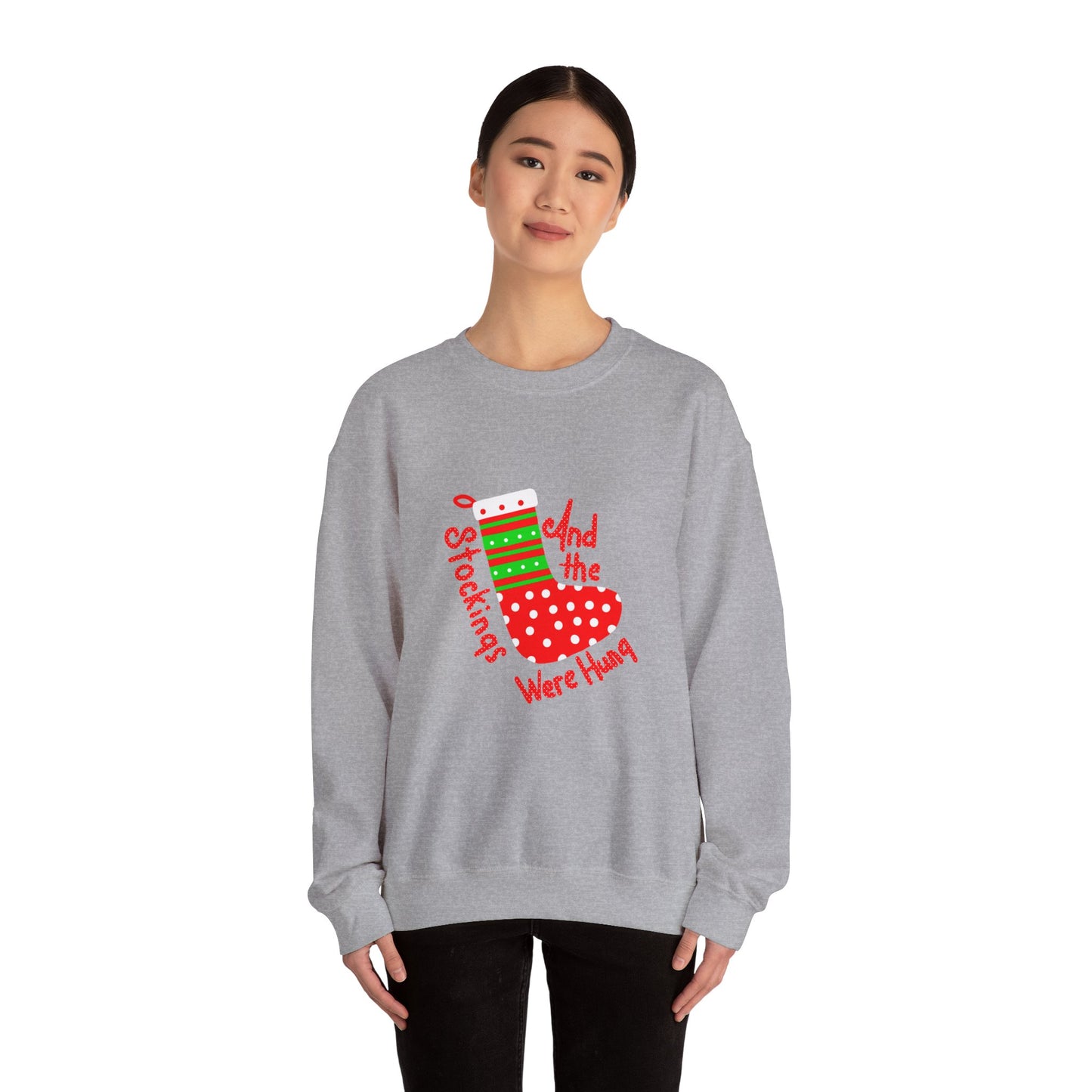 Christmas Stocking Unisex Heavy Blend™ Crewneck Sweatshirt