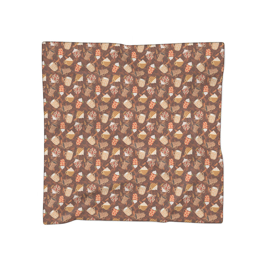 Cozy Autumn Mugs Poly Scarf