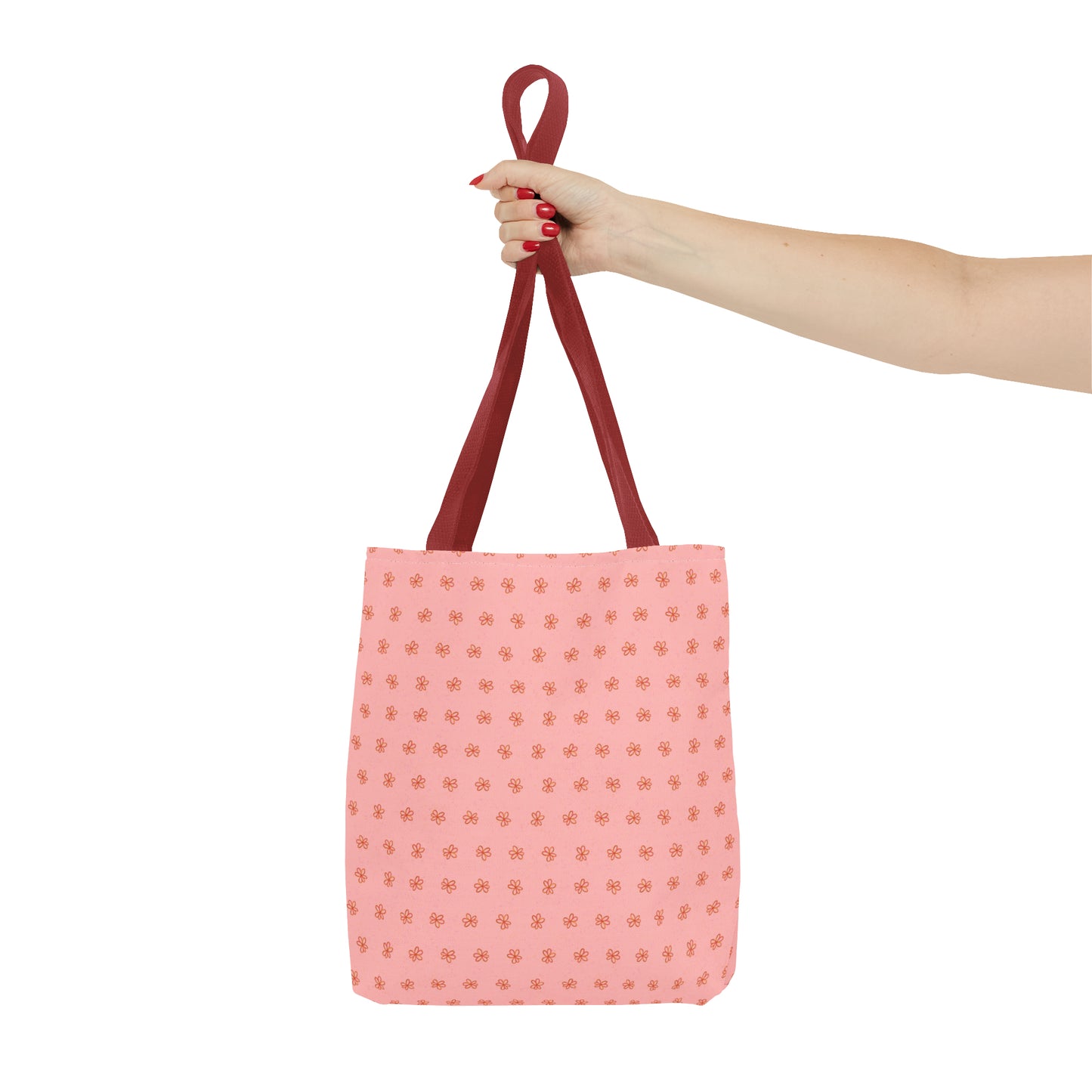 Pink Meadow Flowers Tote Bag