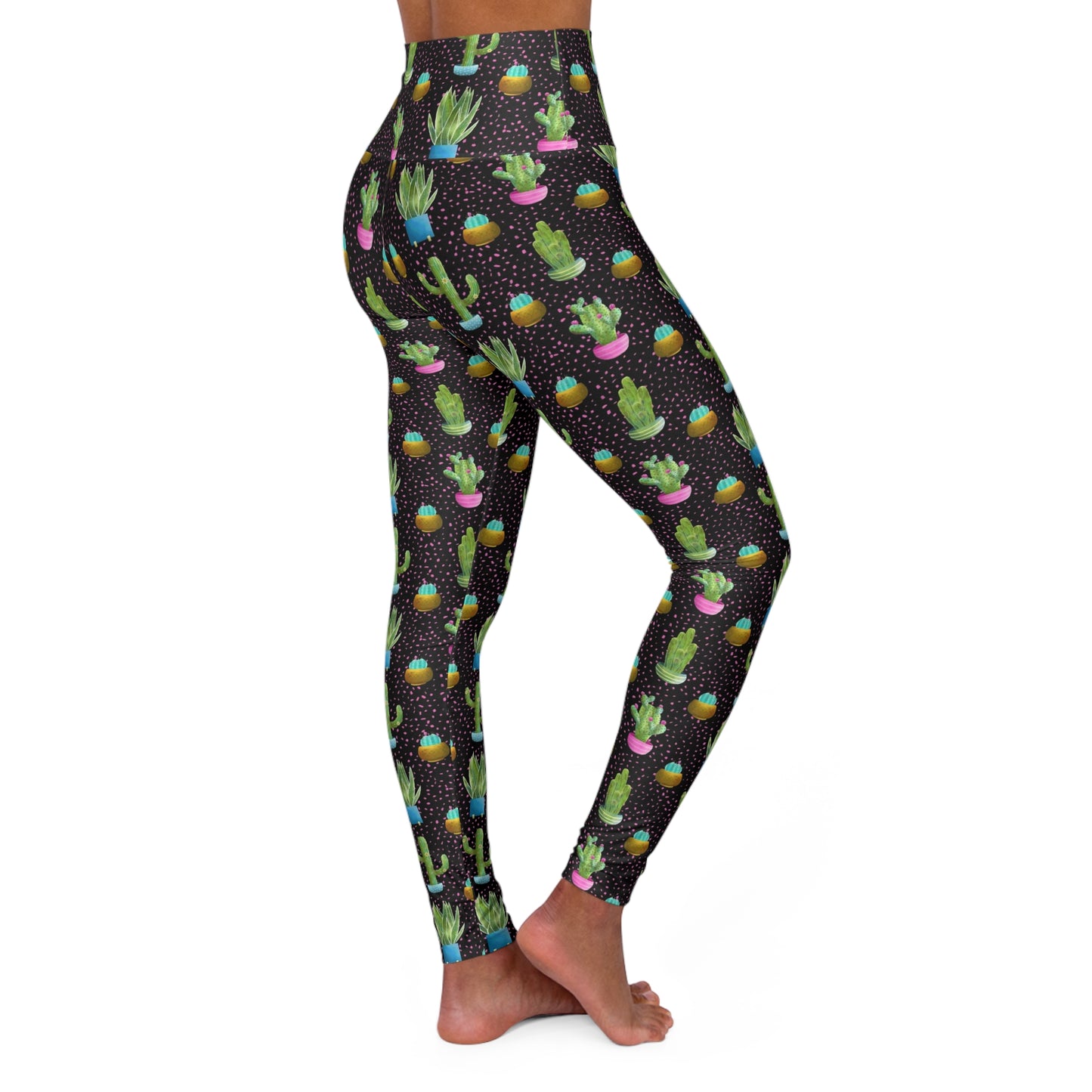 Frida Cactus High Waisted Yoga Leggings