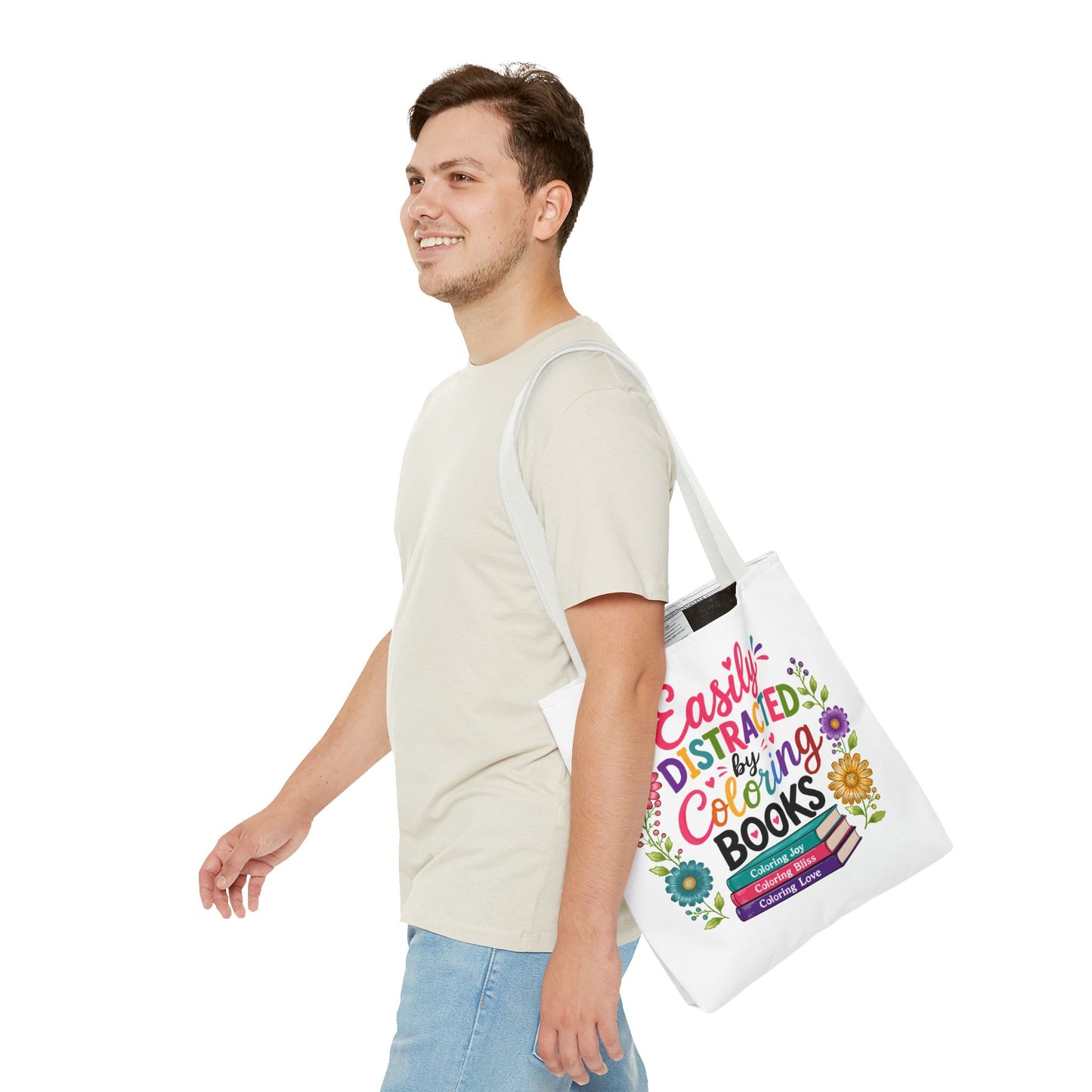 Easily Distracted by Coloring Books Tote Bag