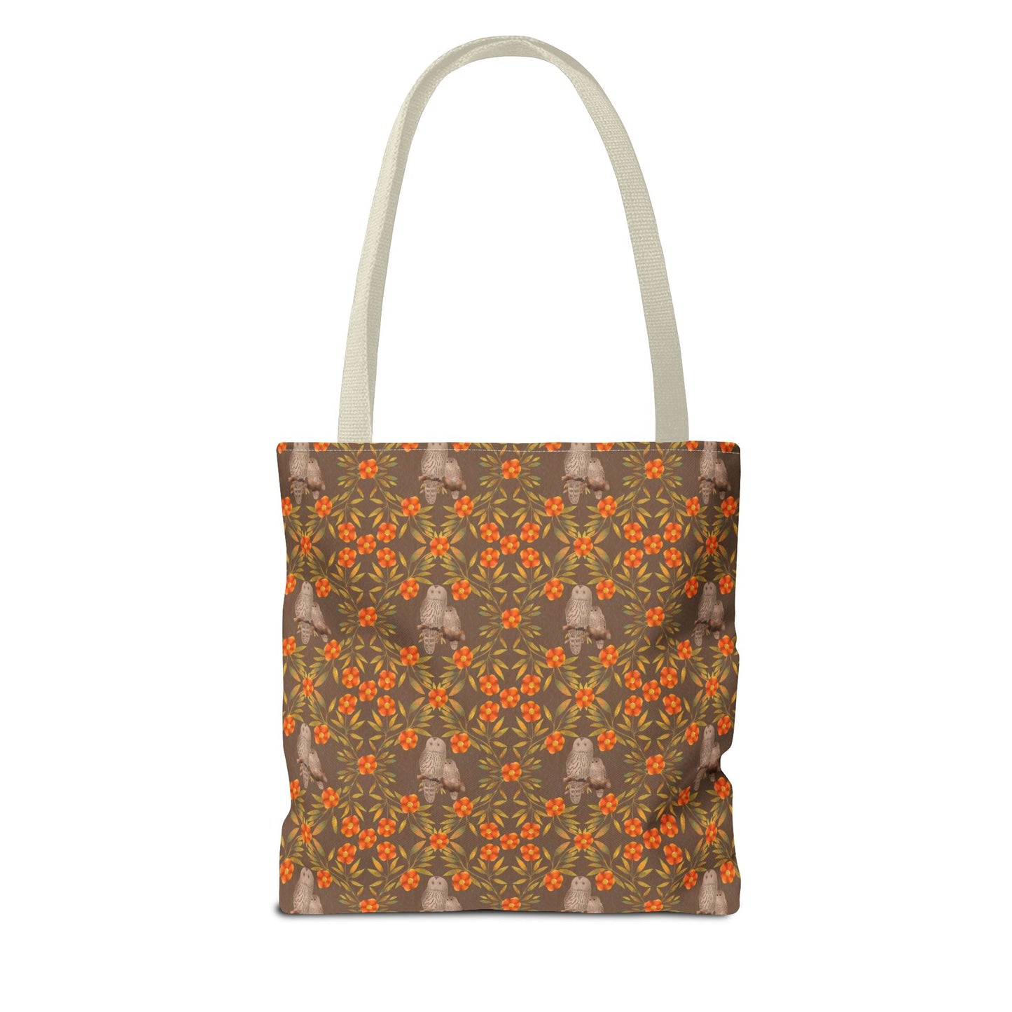 Owls and Flowering Vines Tote Bag