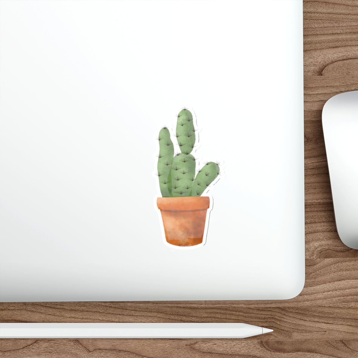 Cactus in Clay Pot Die Cut Sticker