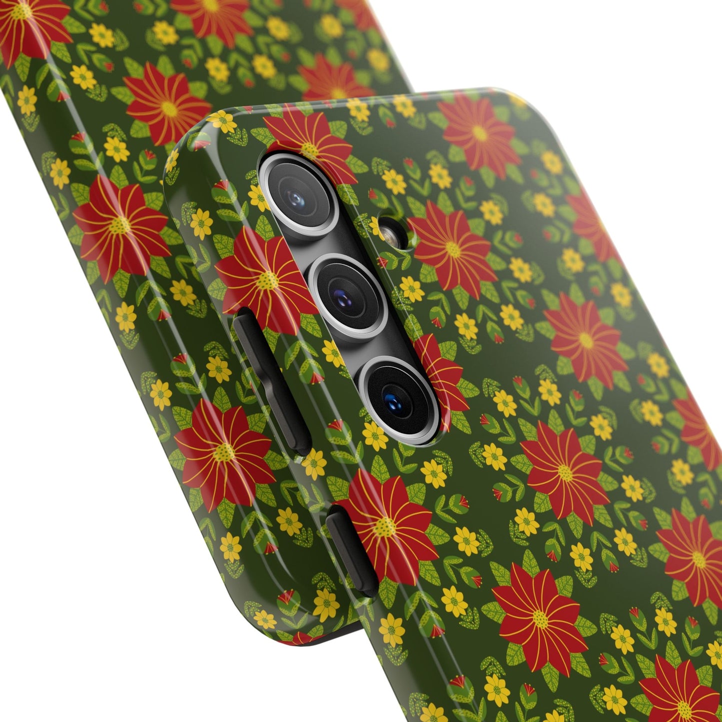 Poinsettias Tough Phone Cases