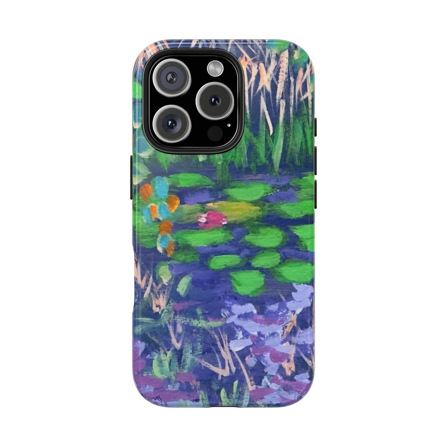 Dark and Moody Water Lily Pond Tough Phone Cases