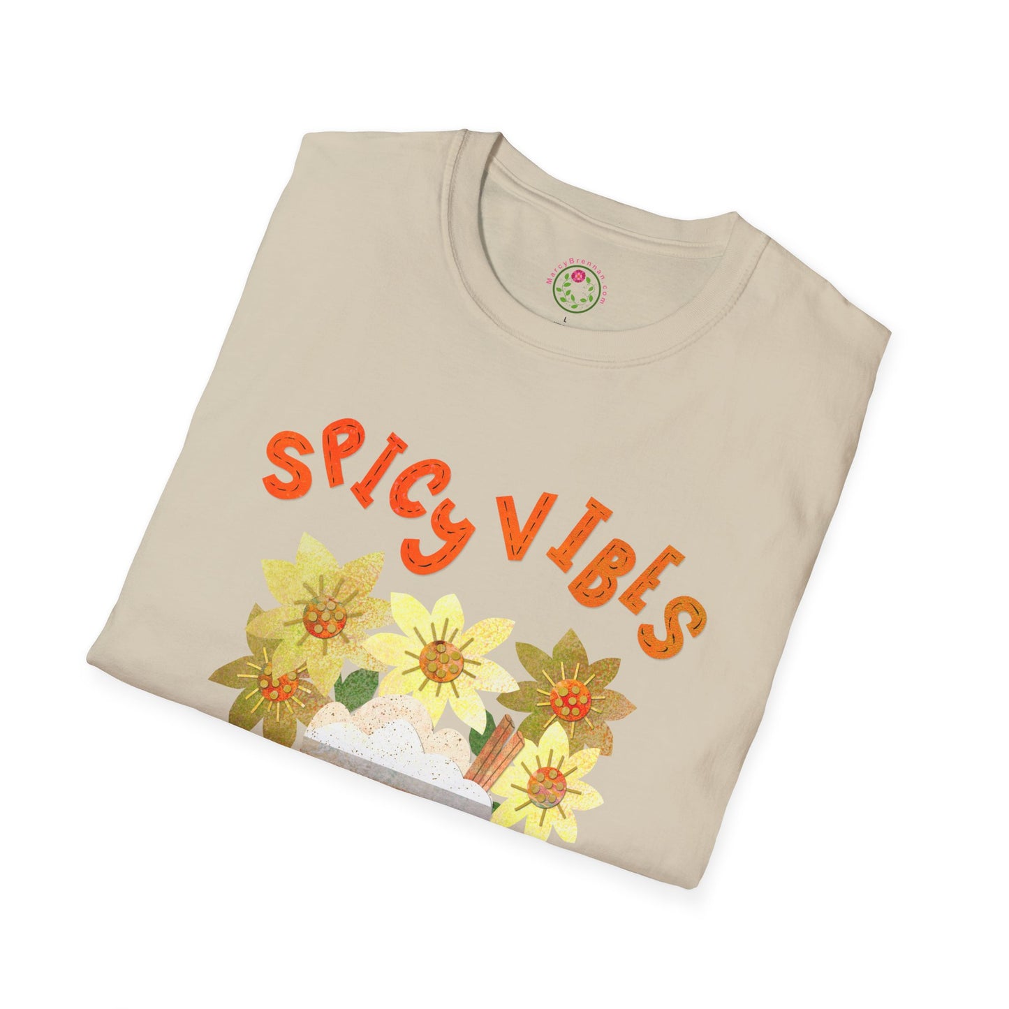 Spicy Vibes Latte Collage Collage Softstyle T-Shirt