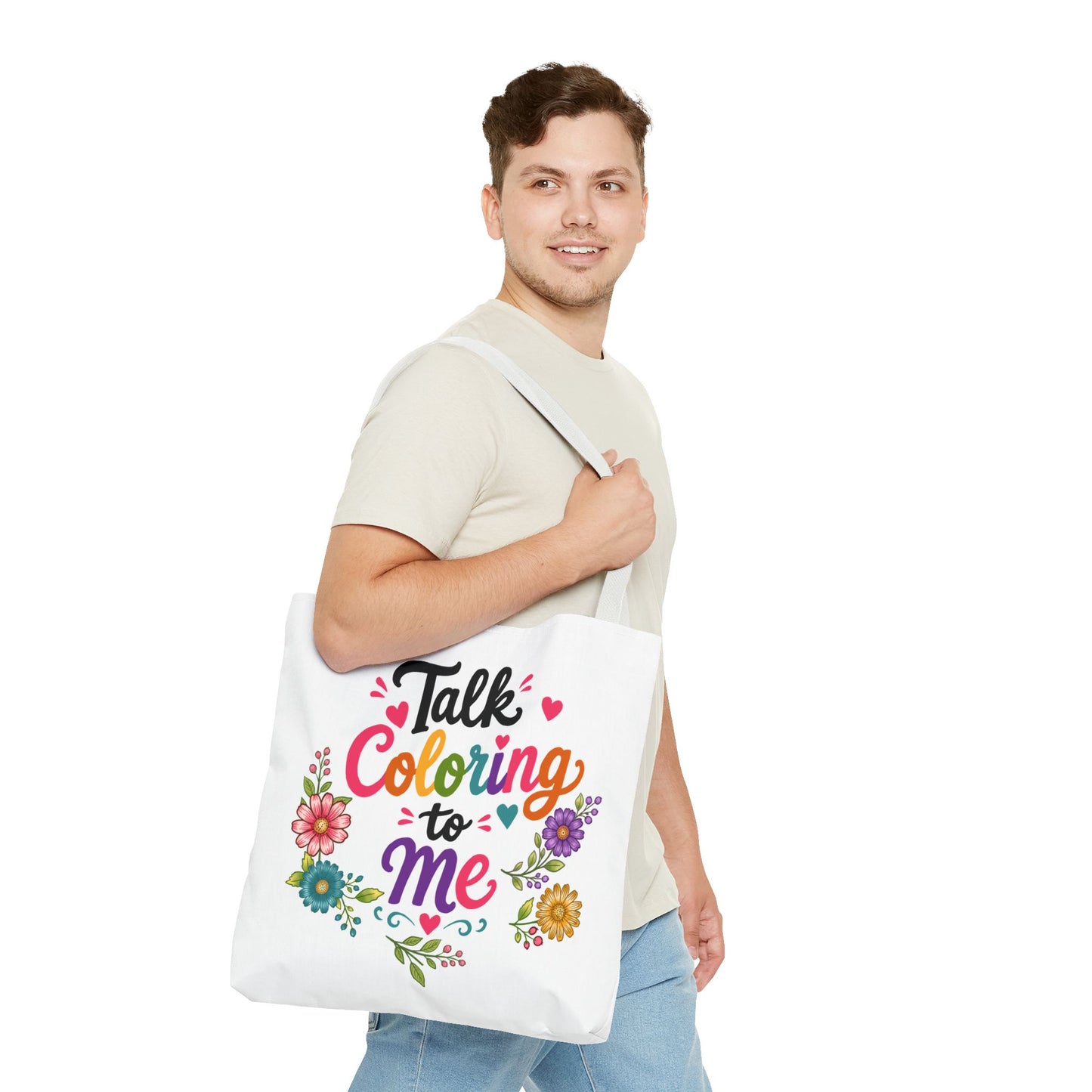 Talk Coloring to Me Tote Bag