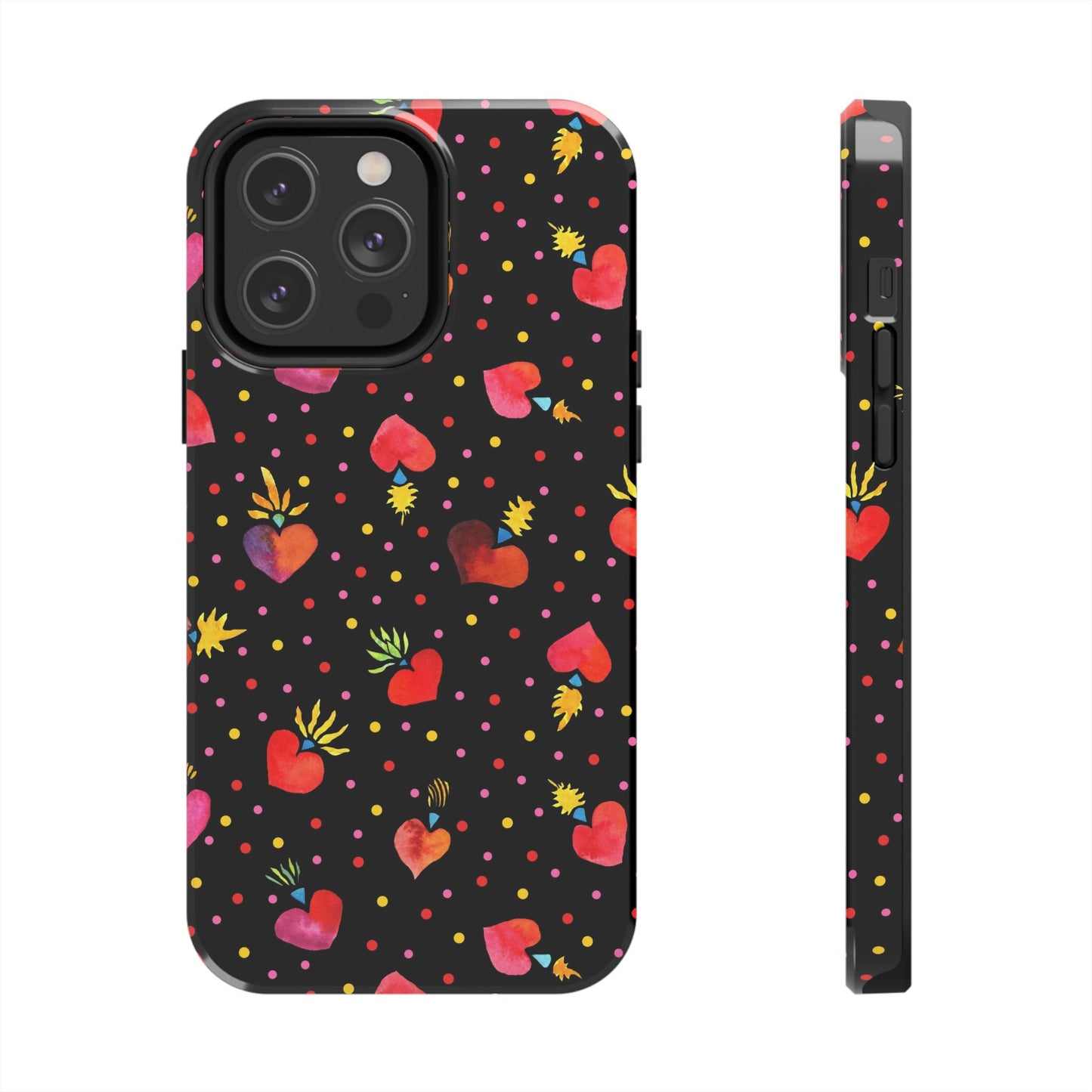 Frida Flaming Hearts Tough Phone Cases