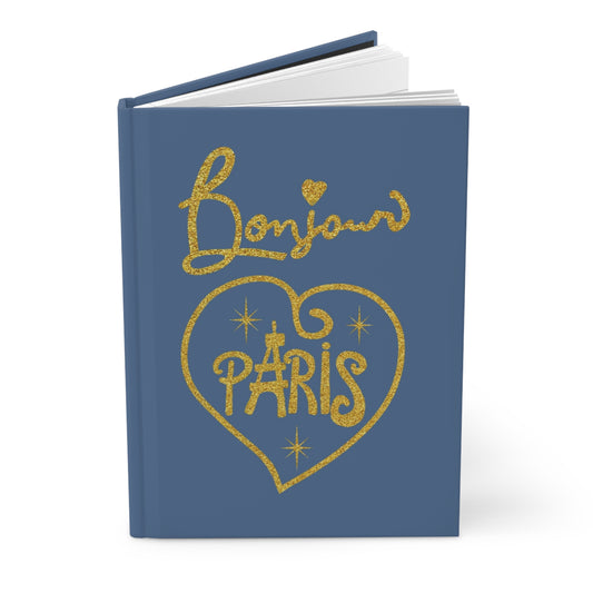 Bonjour Paris Hardcover Journal Matte