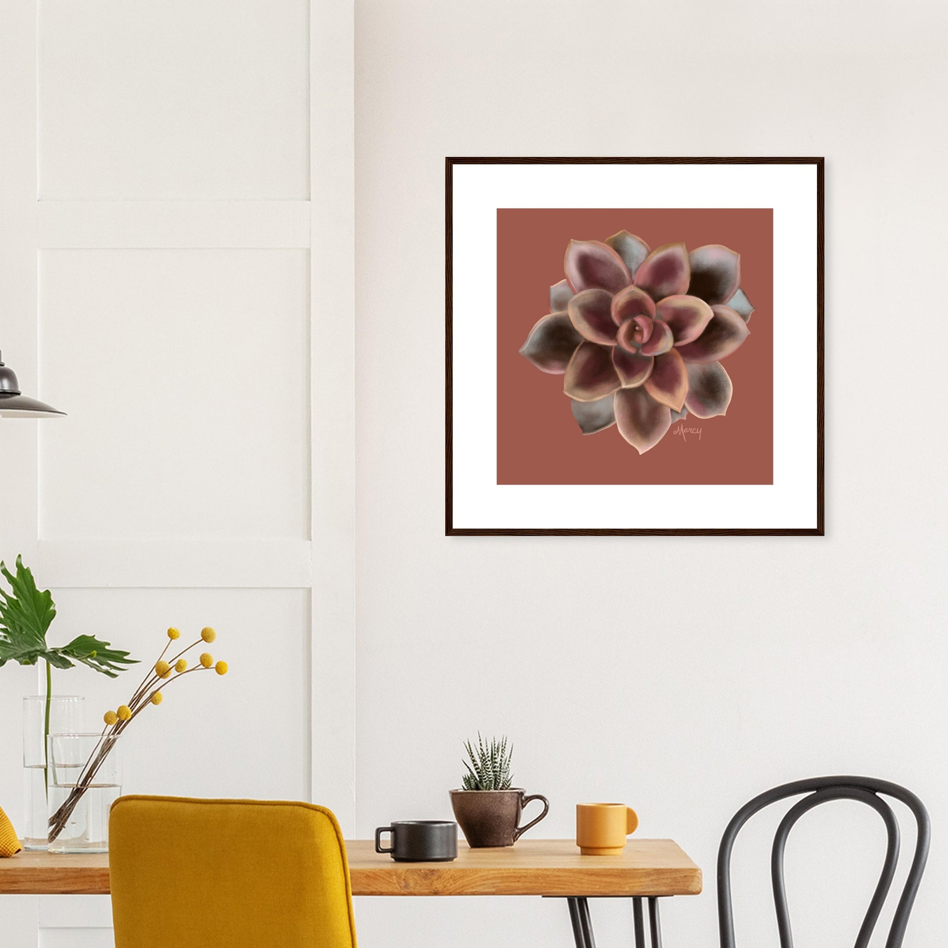 succulent wall art set Succulent of the Month | September | Echeveria Succulent