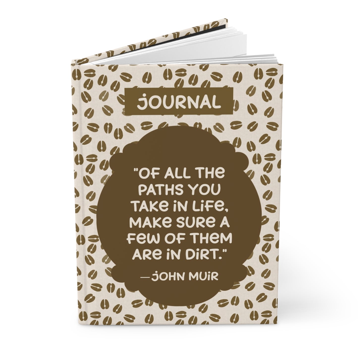 Deer Tracks with John Muir Quote Hardcover Journal