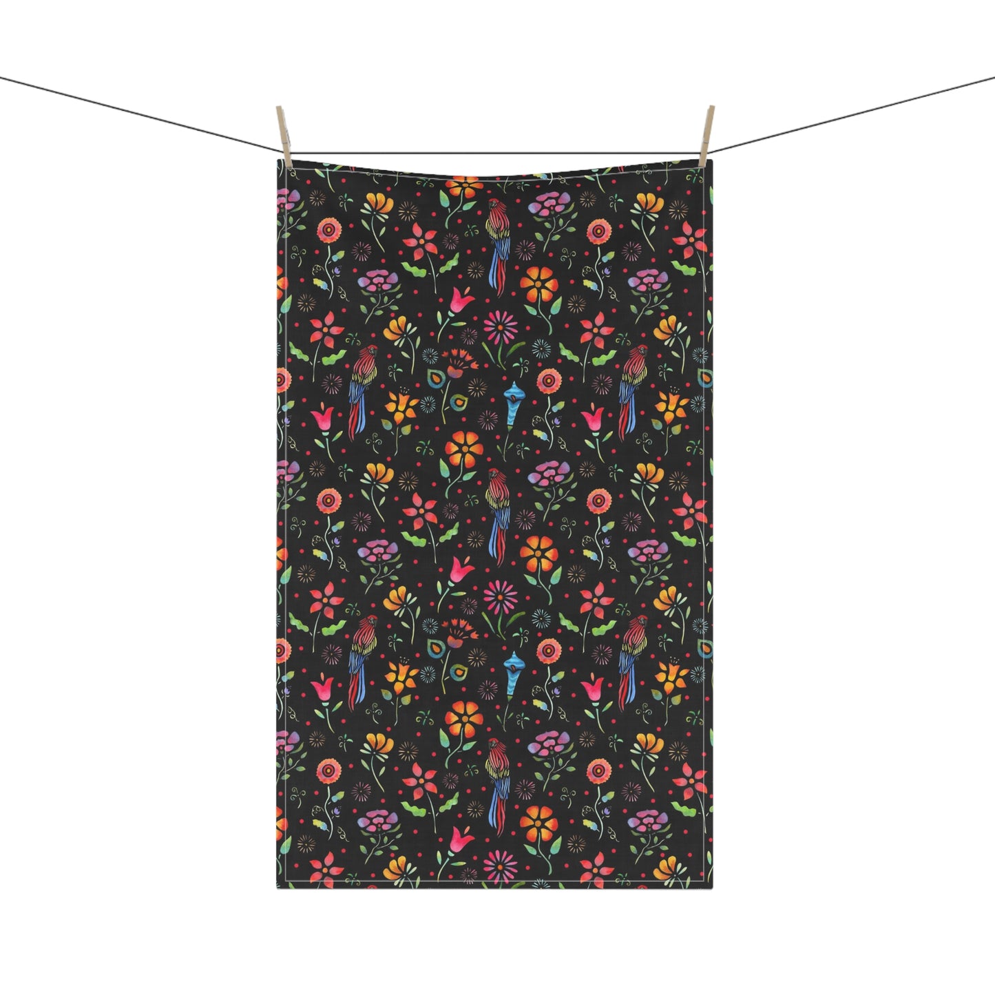 Frida Flowers Kitchen Towel