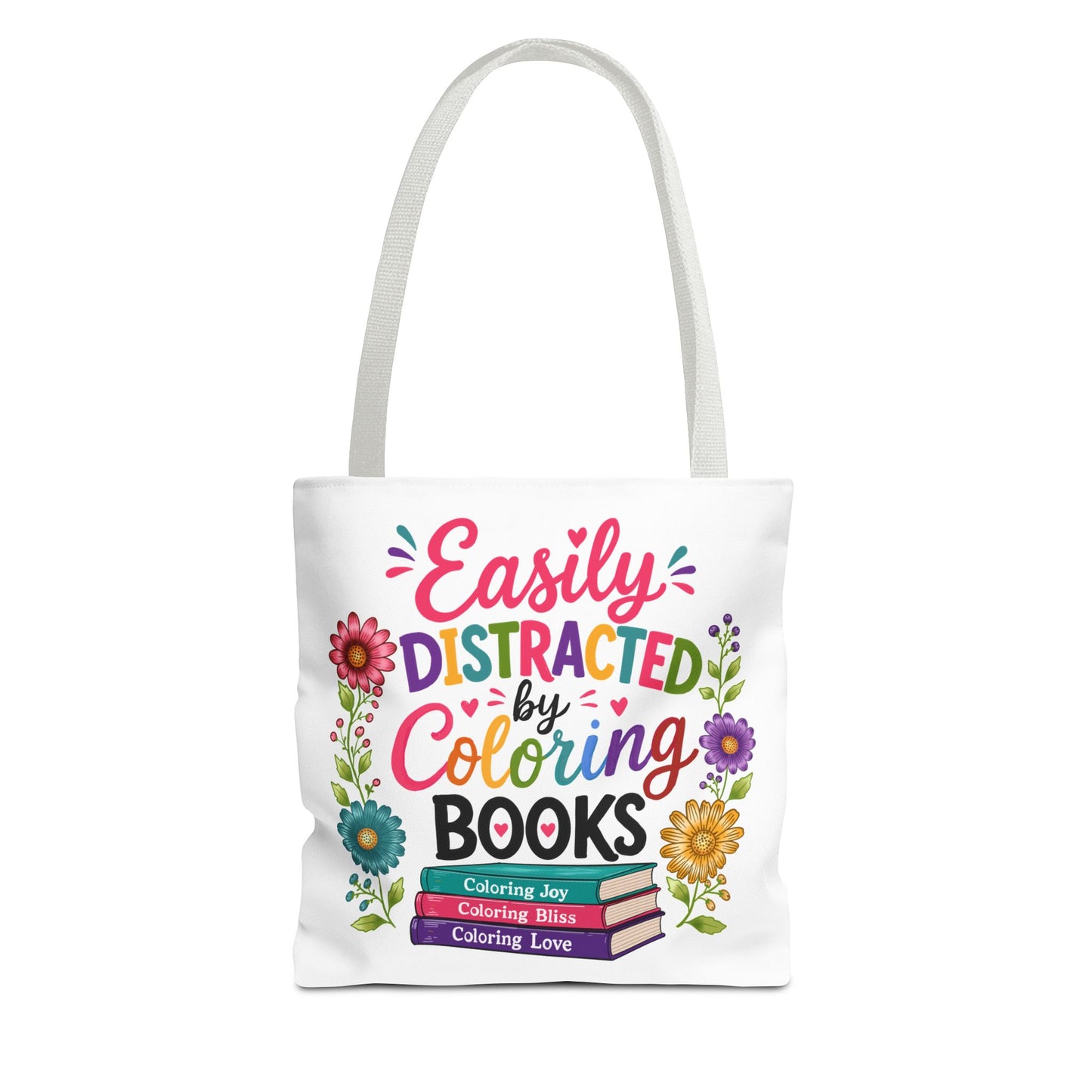 Easily Distracted by Coloring Books Tote Bag