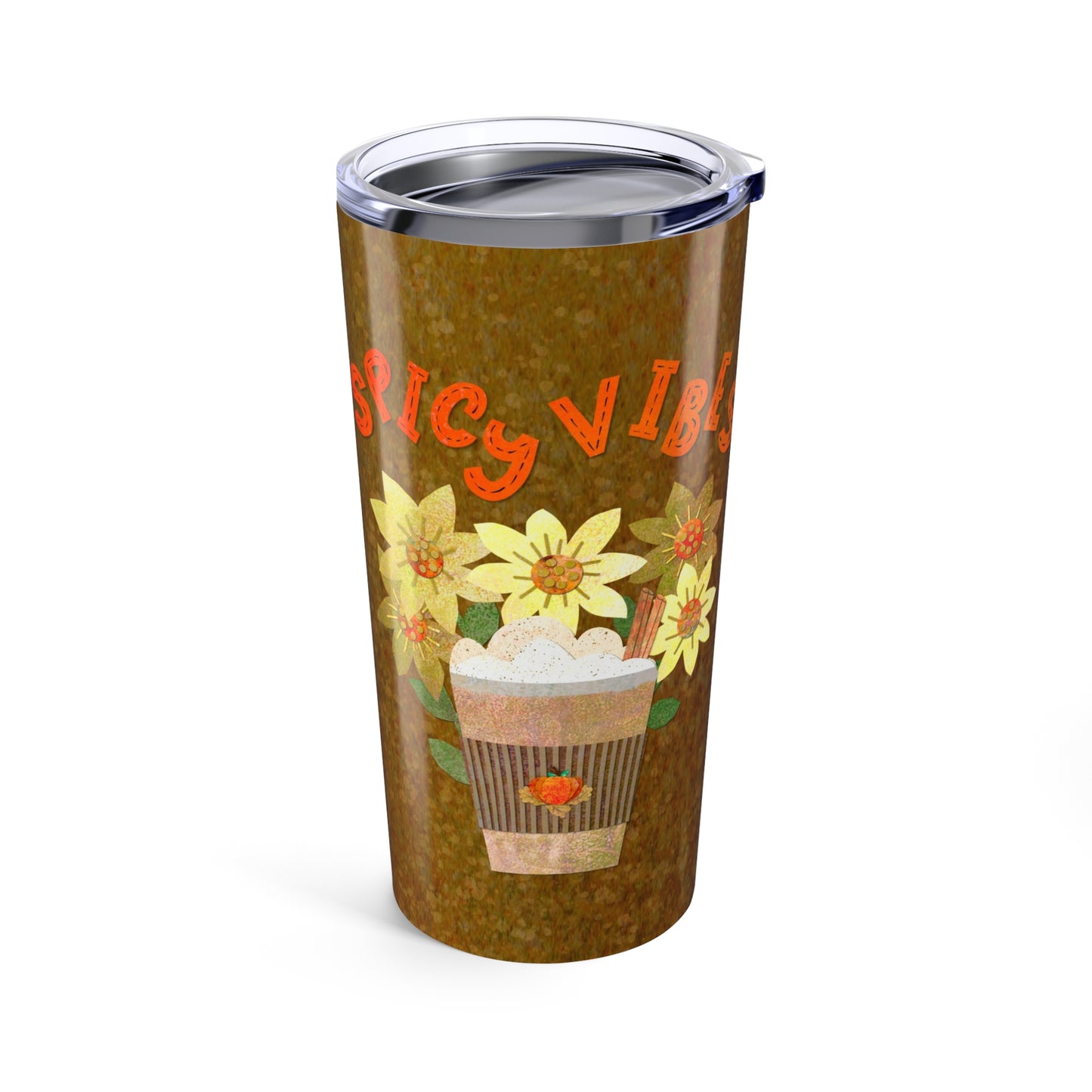 Spicy Vibes Latte Collage Tumbler 20oz