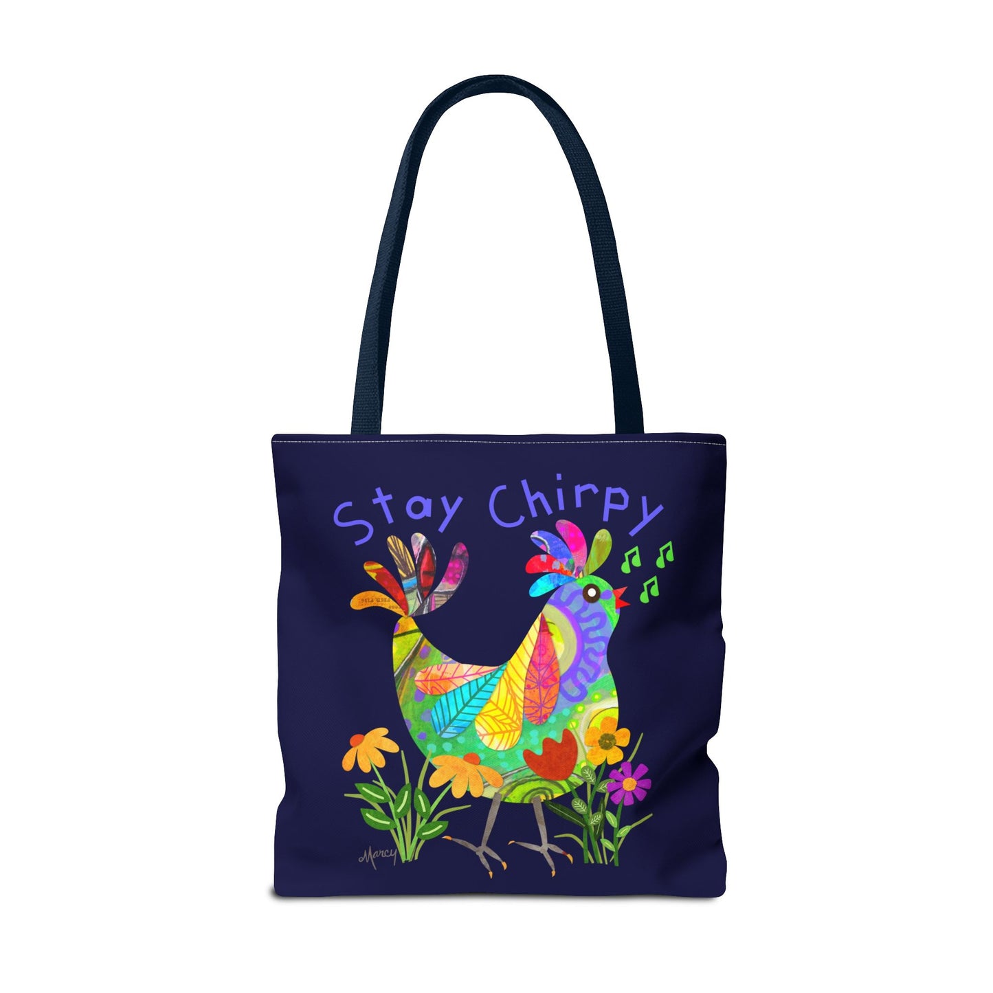 Kooky Bird Collage Tote Bag