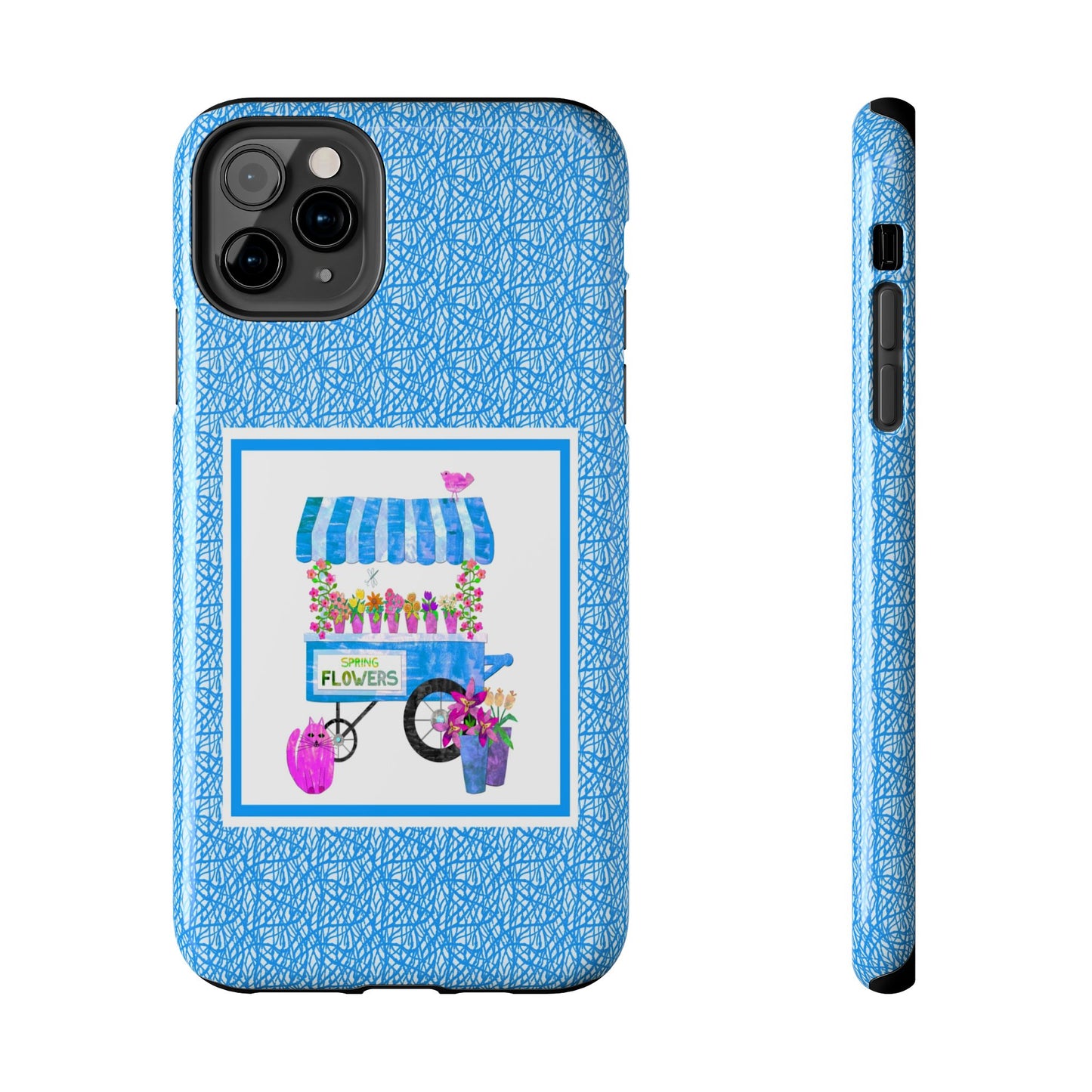 Spring Flower Cart Collage Tough Phone Cases